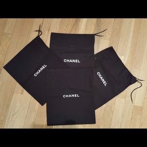 Authentic Chanel ribbon and  shoe dust bags